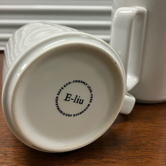 E-liu Porcelain Coffee-Tea Mugs Set of 3 - Picture 4 of 6